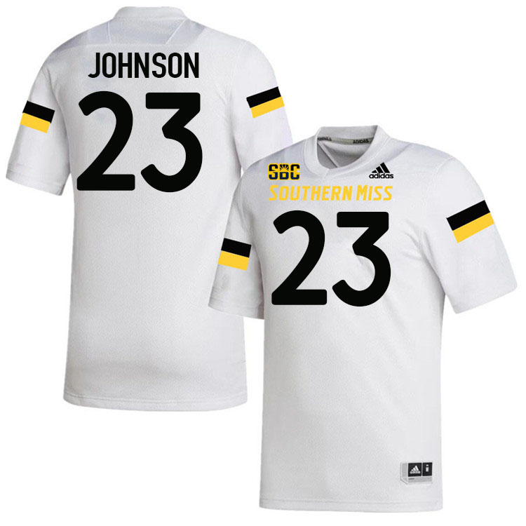 Southern Miss Golden Eagles #23 Ryan Johnson Jersey Football Uniforms-White